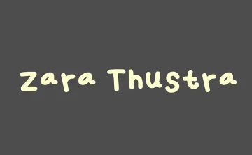 Zara Thustra Font