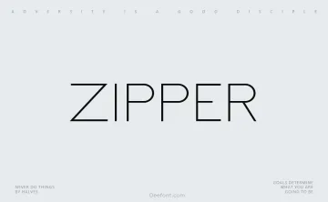 Zipper Font