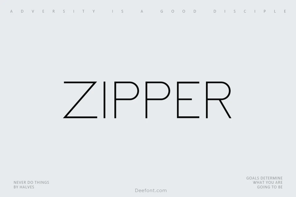 Zipper Font