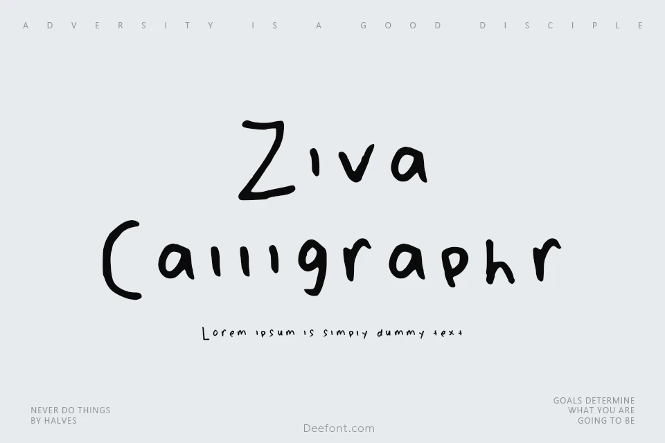 Ziva Calligraphr Font